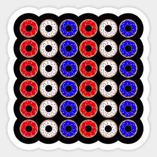 Patriotic Donuts (Vertical) Sticker